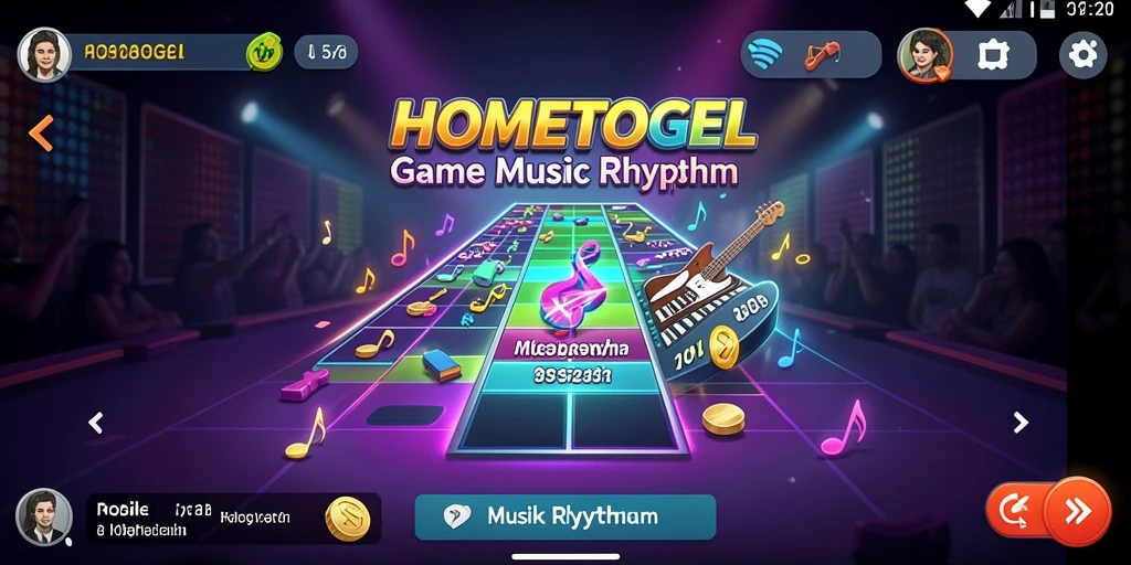 Tampilan antarmuka HOMETOGEL yang menyenangkan dan intuitif.