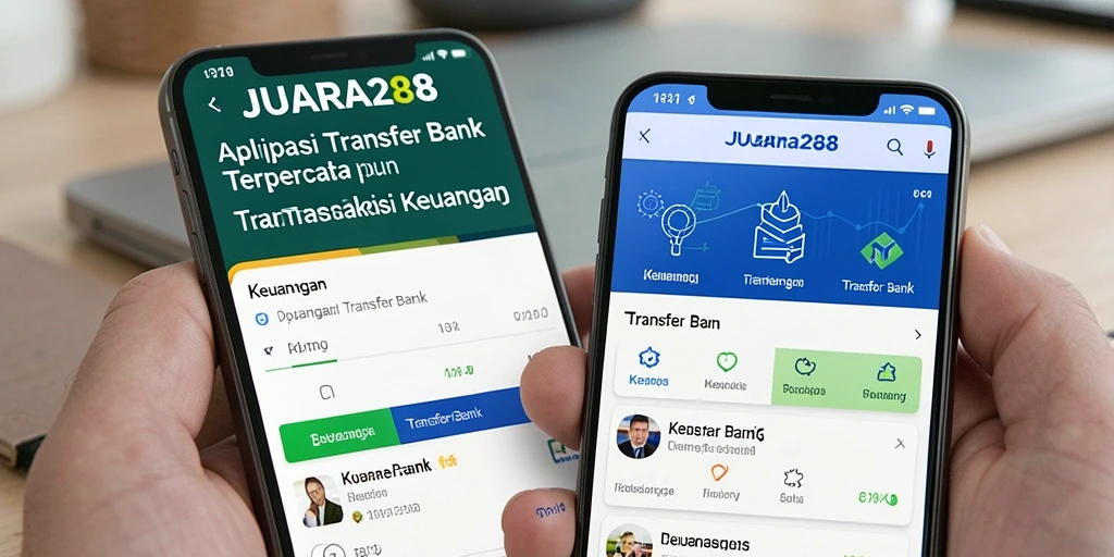 Tampilan antarmuka JUARA288 yang sederhana dan fungsional untuk Transfer Bank.