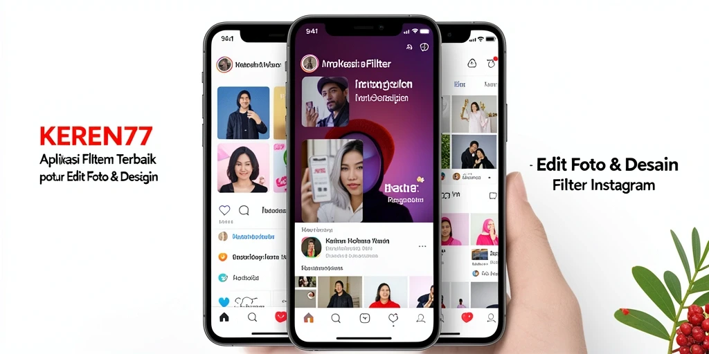 Antarmuka KEREN77 yang menarik dan mudah digunakan untuk Filter Instagram.